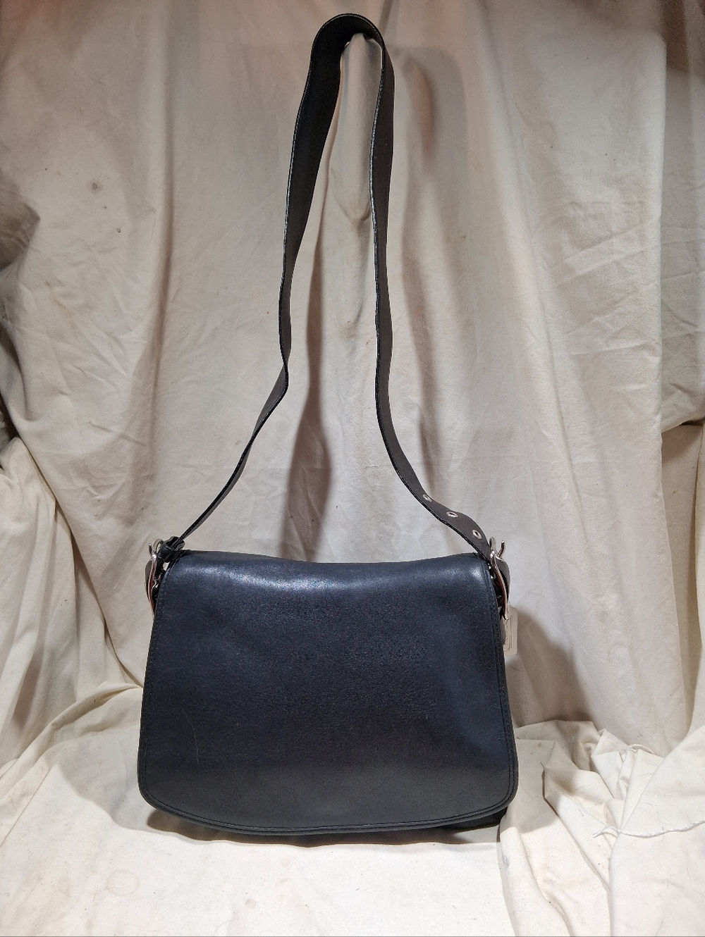 Vintage Coach Legacy Black Flap Bag
